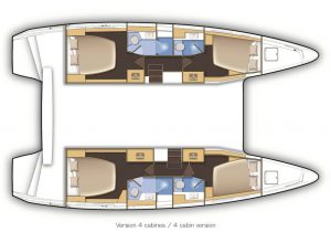 LAGOON 42 floor plan